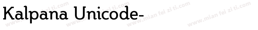 Kalpana Unicode字体转换